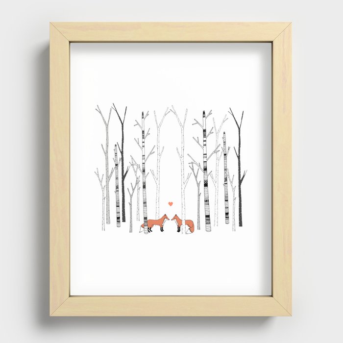 Meet me in the Wild Recessed Framed Print