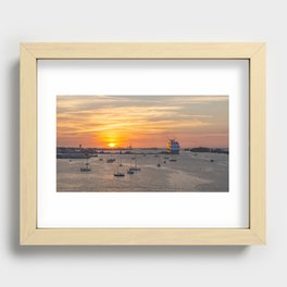 Nassau Harbour at Sunset 2011 Recessed Framed Print