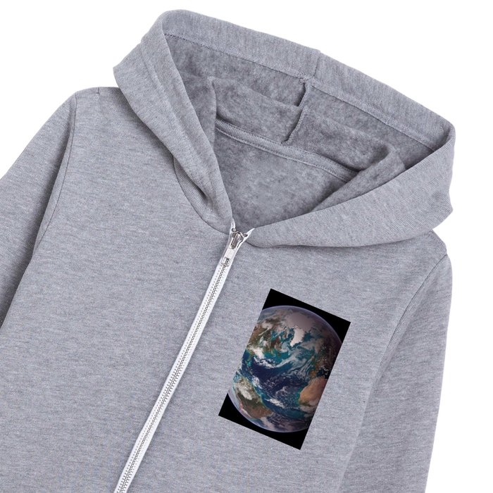 The blue marble - planet earth from outer space color portrait photograph / photography Kids Zip Hoodie