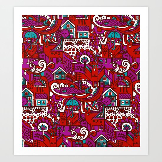 Red Art Print