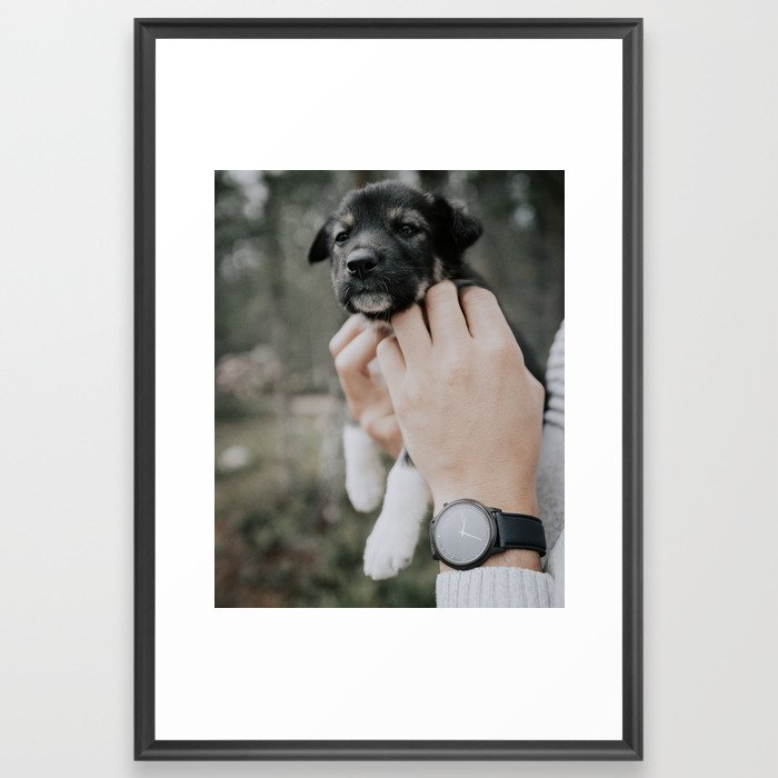 puppy love Framed Art Print