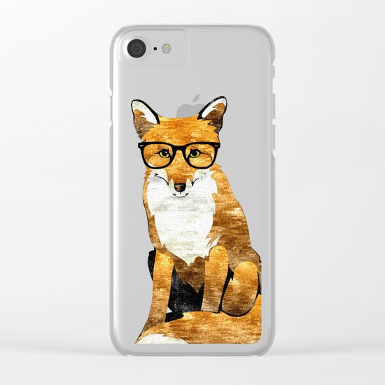 Foxy #society6 #animallover #buyart Clear iPhone Case