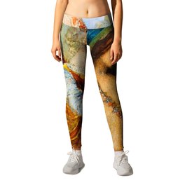 Gustave Moreau "The Voices. Hesiod And The Muse" Leggings | Themuse, Moreau, Hesiod, Muse, Painting, Gustavemoreau, Symbolism, Thevoices 