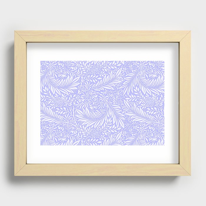 White Larkspur on Lavender Recessed Framed Print