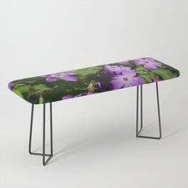 Purple Flowers Bench