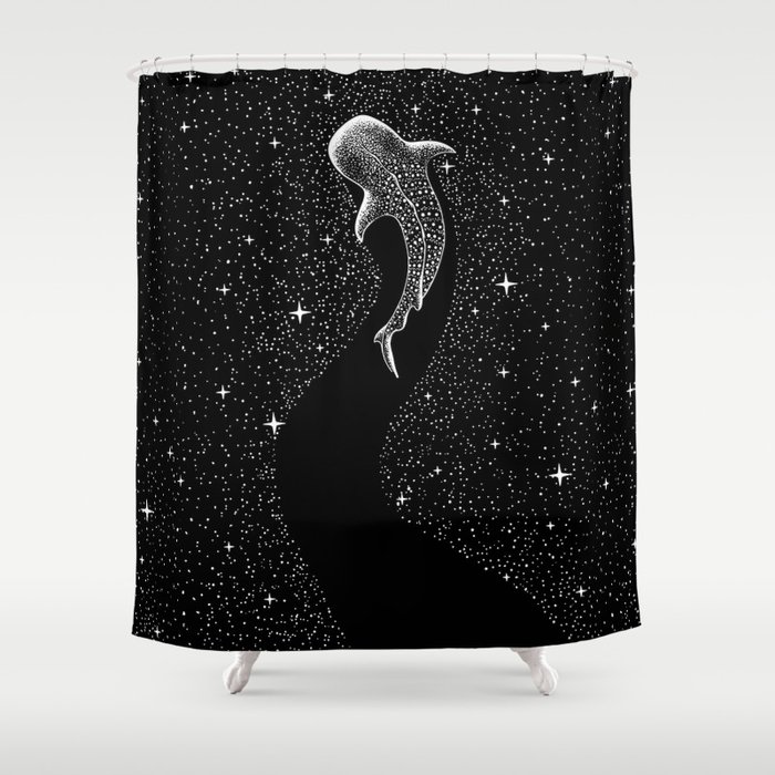 Star Eater (Black Version) Shower Curtain