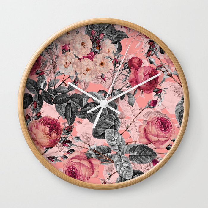 Exotic Garden Vi Wall Clock By Burcukorkmazyurek Society6