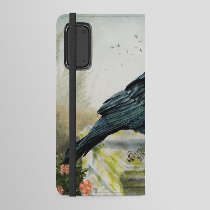 Breakfast With the Raven Android Wallet Case