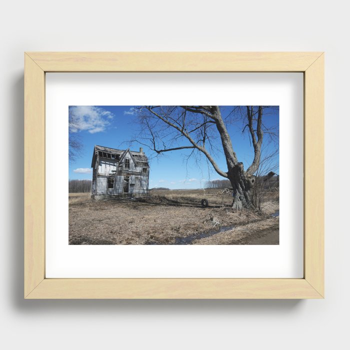 Abandoned house Recessed Framed Print