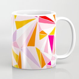 Crazy Geometry 2. Orange, Pink & Red Coffee Mug