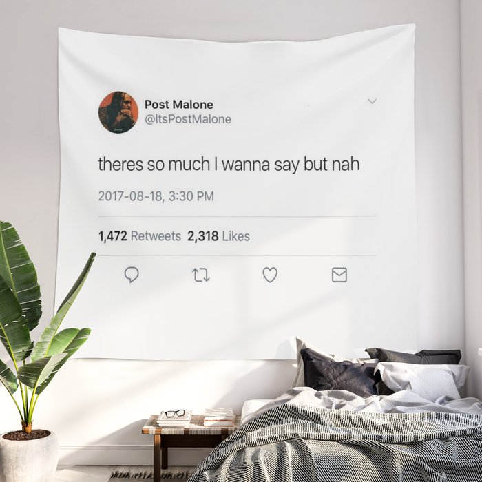 Post malone deals tweet tapestry