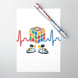 Heartbeat rubik cube / cube lover / cube game Wrapping Paper