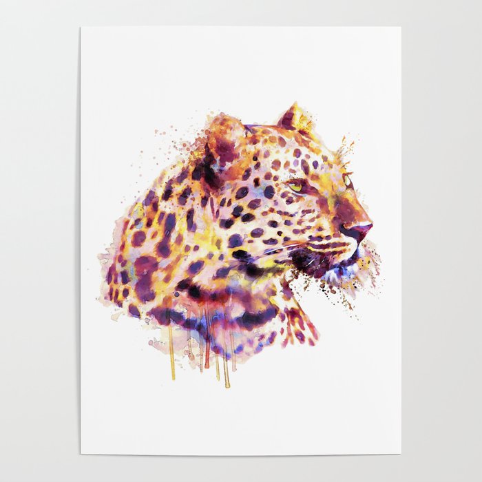 Leopard Head Poster