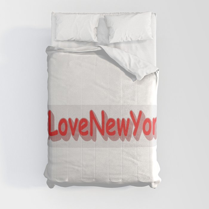 "#iLoveNewYork" Cute Design. Buy Now Comforter