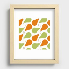 Pears Fruit Pattern Recessed Framed Print