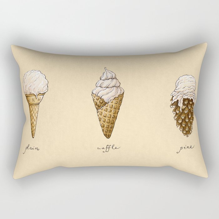 Ice Cream Cones Rectangular Pillow