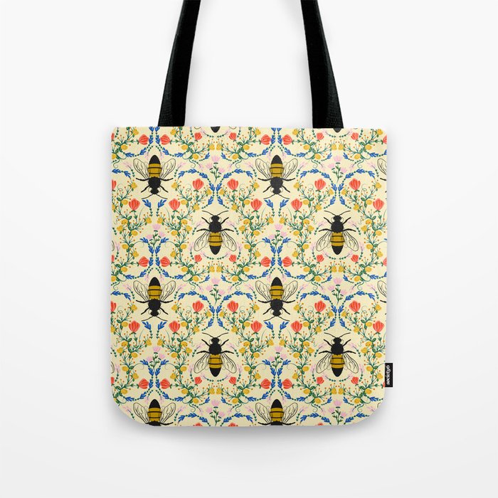 Bee Garden - Cream Tote Bag