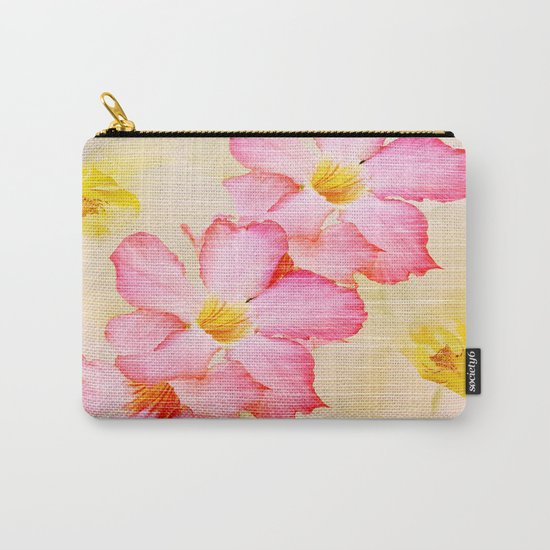 Desert Rose and Orchids Carry-All Pouch