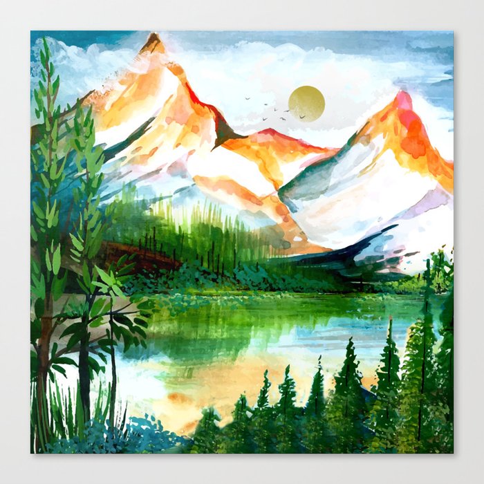 Colorful Landscape 1 Canvas Print
