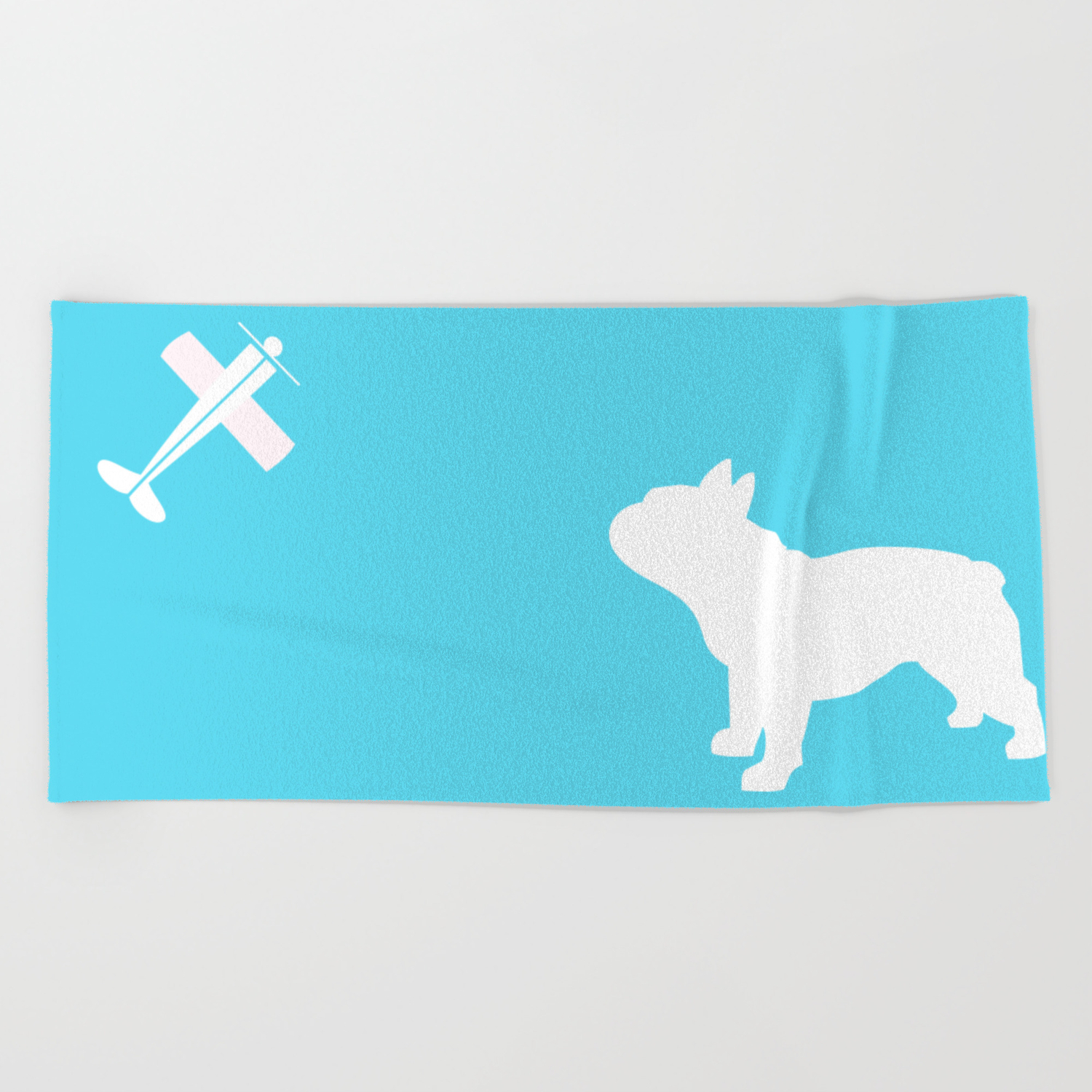 French Bull Dog Art Beach Towel By Ialbert Society6 French Bull Dog Art Beach Towel By