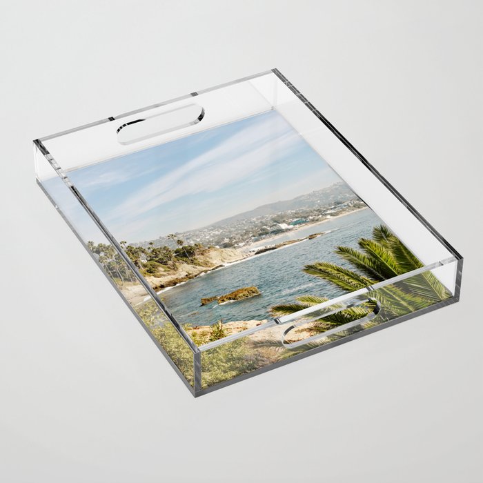 Laguna Beach Print  Acrylic Tray