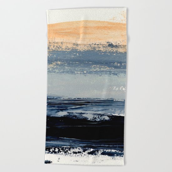 abstract minimalist landscape 5 Beach Towel