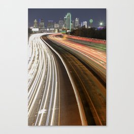 Dallas Skyline in Light Canvas Print