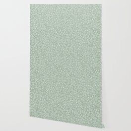 ditsy floral on sage green Wallpaper