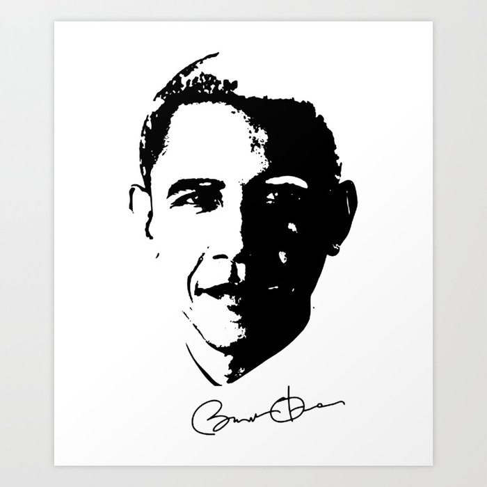 Barack Obama Signed Political Usa Obama President Signature America White House Graphic Egoteest Pat Art Print By Kimikolitton Society6