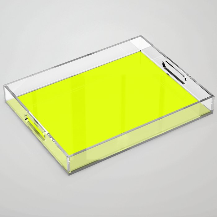 Chartreuse Yellow #DFFF00 Acrylic Tray
