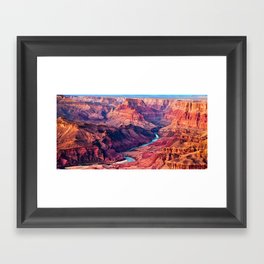 View of the Colorado River and Grand Canyon Framed Art Print
