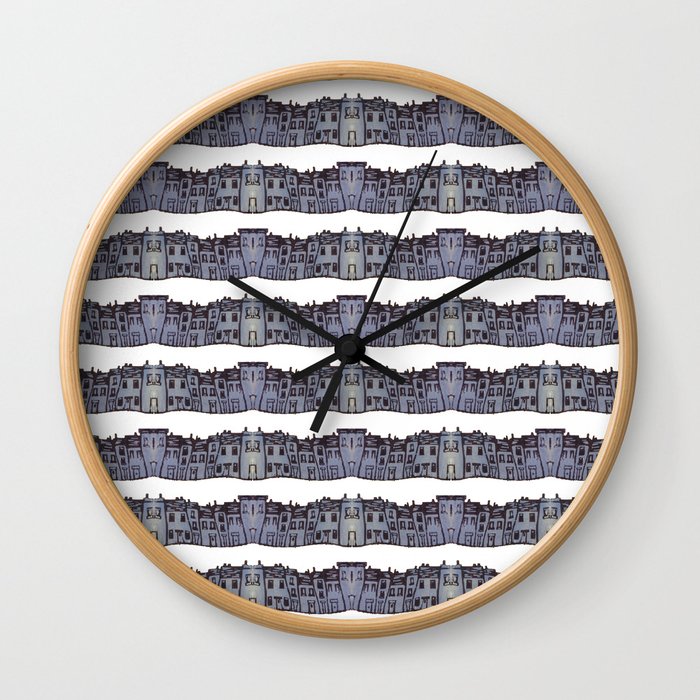Brighton Houses Wall Clock