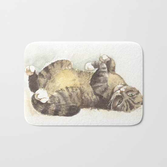 Tabby cat Bath Mat