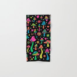 Rainbow Mushrooms Hand & Bath Towel