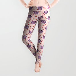 I CEREALsly love you - funny Valentine's Day pun Leggings