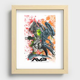 Alien vs. Predator Recessed Framed Print