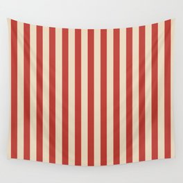 Vintage pink stripes Wall Tapestry