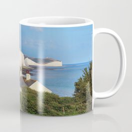 Seven Sisters country park tall white chalk cliffs, East Sussex, UK Coffee Mug