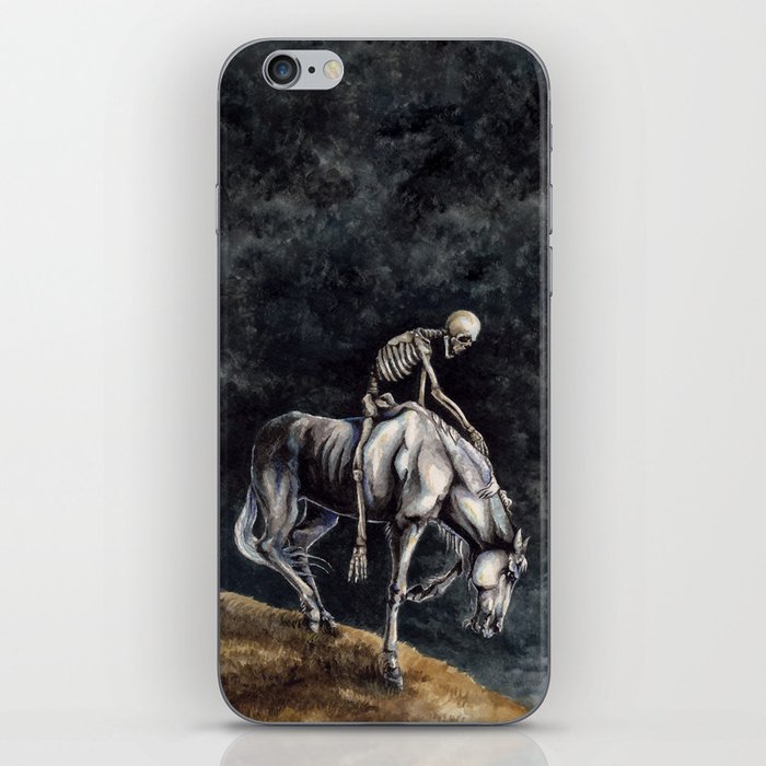 Skeleton Riding a Pale Horse iPhone Skin