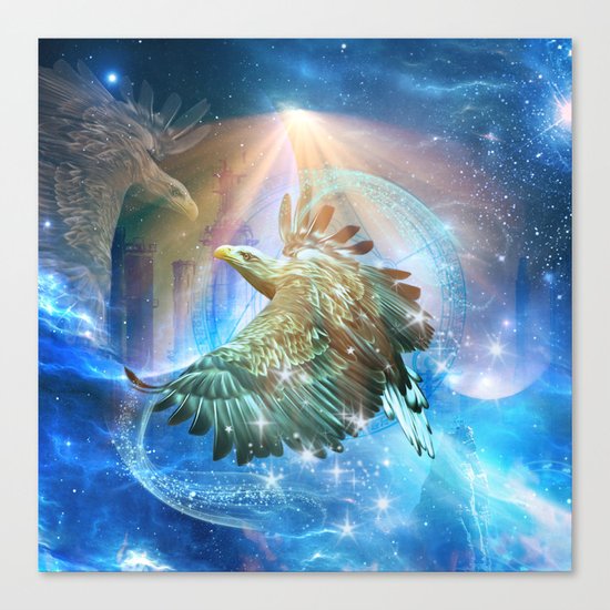 Amazing eagle Canvas Print