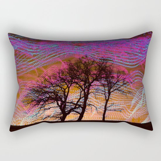 Disco Dancing Trees Rectangular Pillow