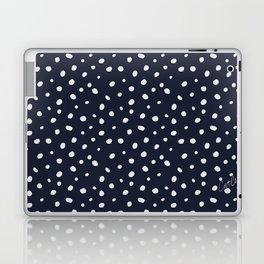 Hand-Drawn Dots – Navy Laptop Skin