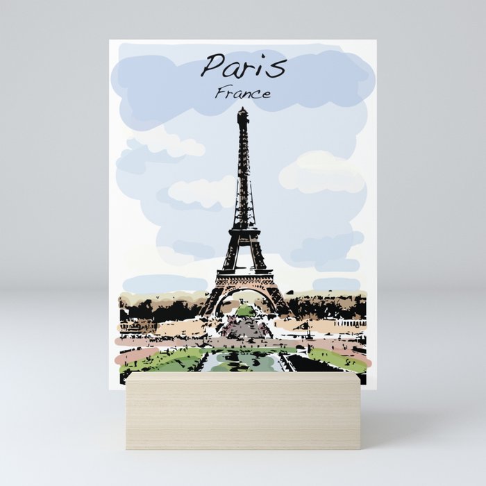 Eiffel Tower Paris France Mini Art Print