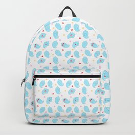 Ghosty Pattern Backpack | Ghost, Pattern, Emoticons, Ghosty, Cute, Funny, Blue, Graphicdesign, Emotions, Masks 
