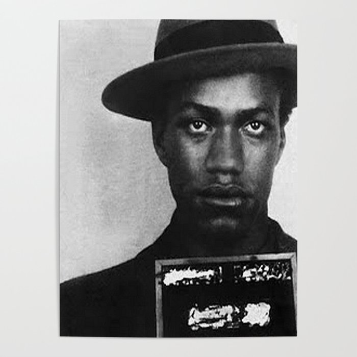 Malcolm X Mugshot Poster by All Surfaces Design Society6
