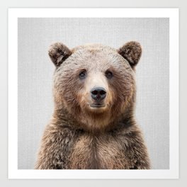 Grizzly Bear - Colorful Art Print