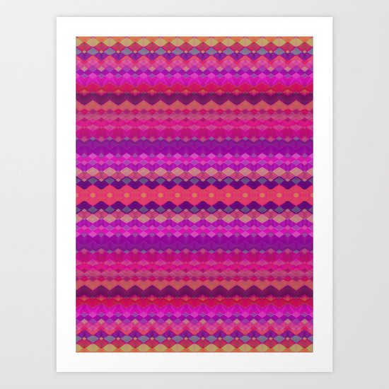 Tribal Diamond Art Print