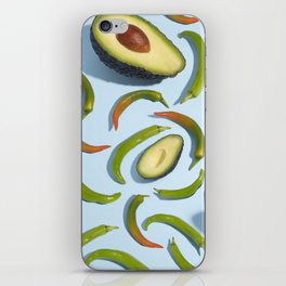 Chilli and avocado iPhone Skin
