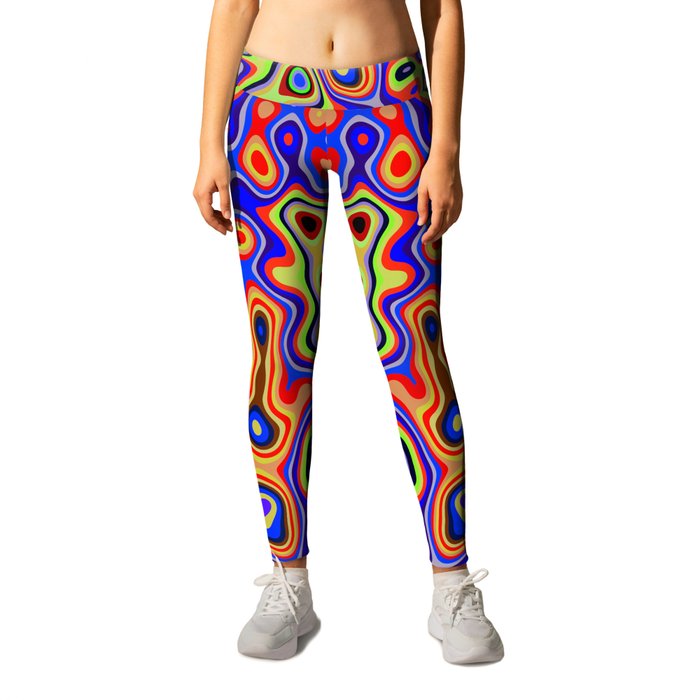 Cool colorful patterns abstract Leggings by thea walstra