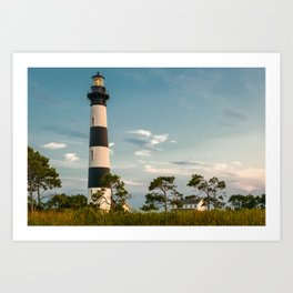Bodie Island Lighthouse Outer Banks North Carolina Sunset Print Art Print